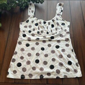 Ann Taylor Polka Dot Tank Top Medium VGUC